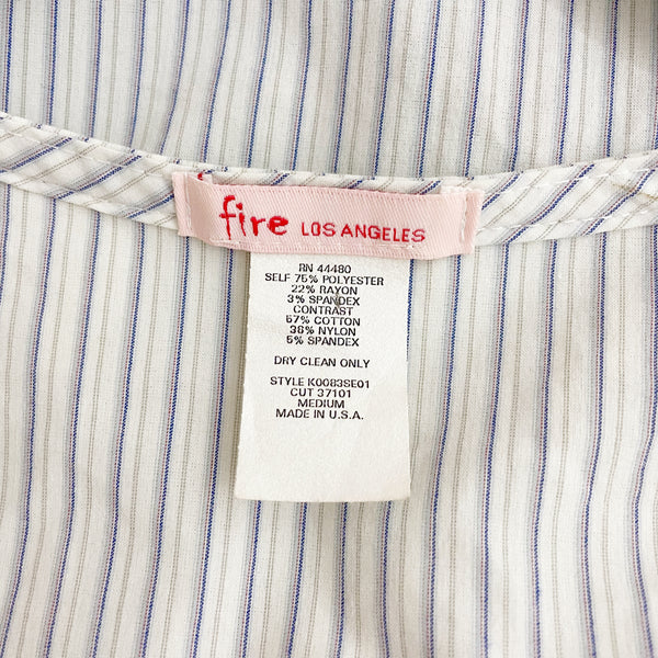 BLACK + PINSTRIPE VEST (M)