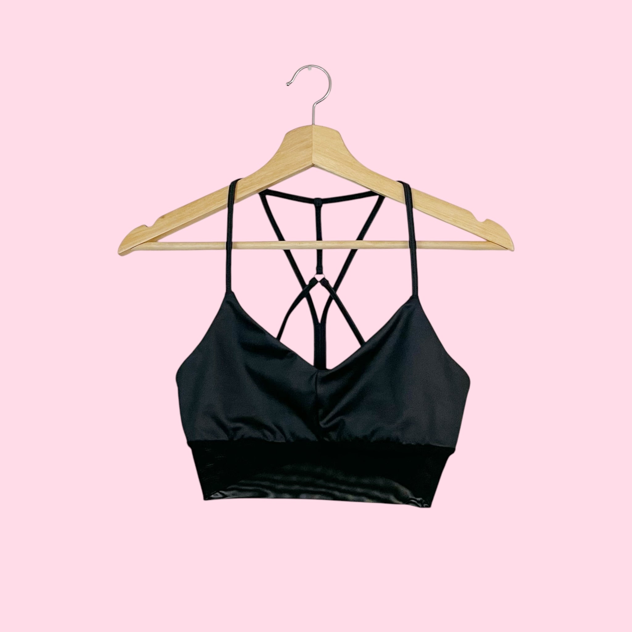 ALO YOGA LAVISH BLACK BRA (S)