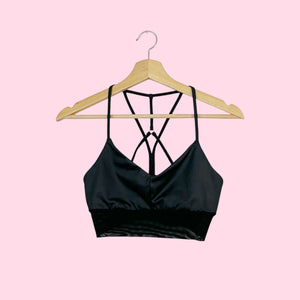 ALO YOGA LAVISH BLACK BRA (S)
