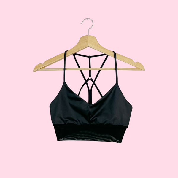 ALO YOGA LAVISH BLACK BRA (S)