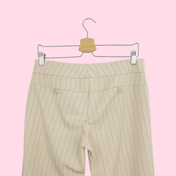 Cream Pinstripe Office Siren Pants (9)