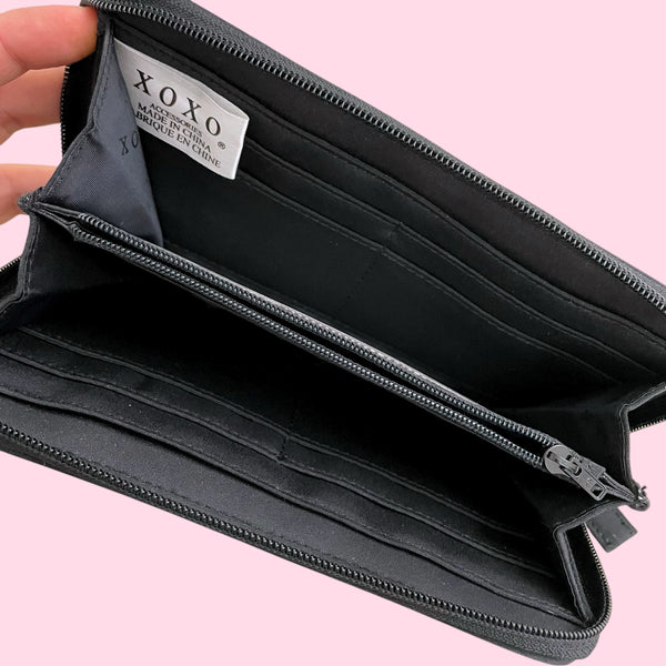 XOXO FUZZY COW WALLET