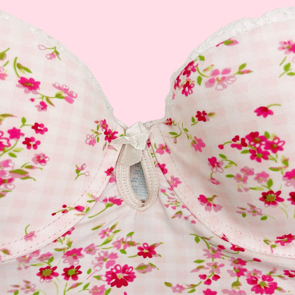 LIGHT PINK FLORAL BABYDOLL (S)