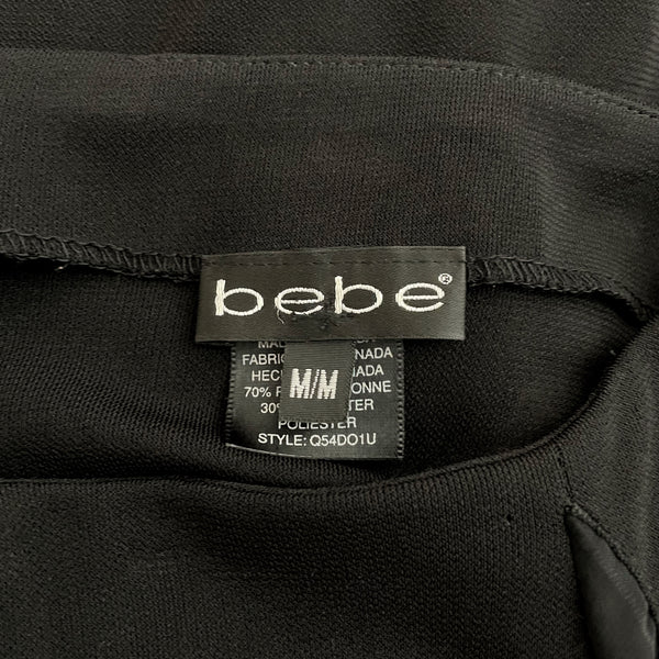 Y2K Bebe Black Ruffle Pants (28)