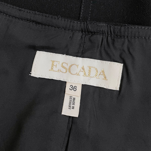 ESCADA BLACK CAP SLEEVE BLOUSE (S)