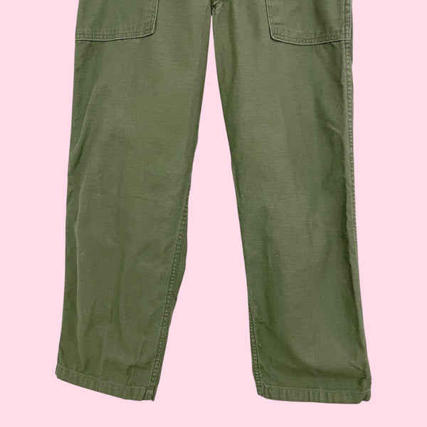 70S OG-107 GREEN MILITARY FATIGUE PANTS (29)