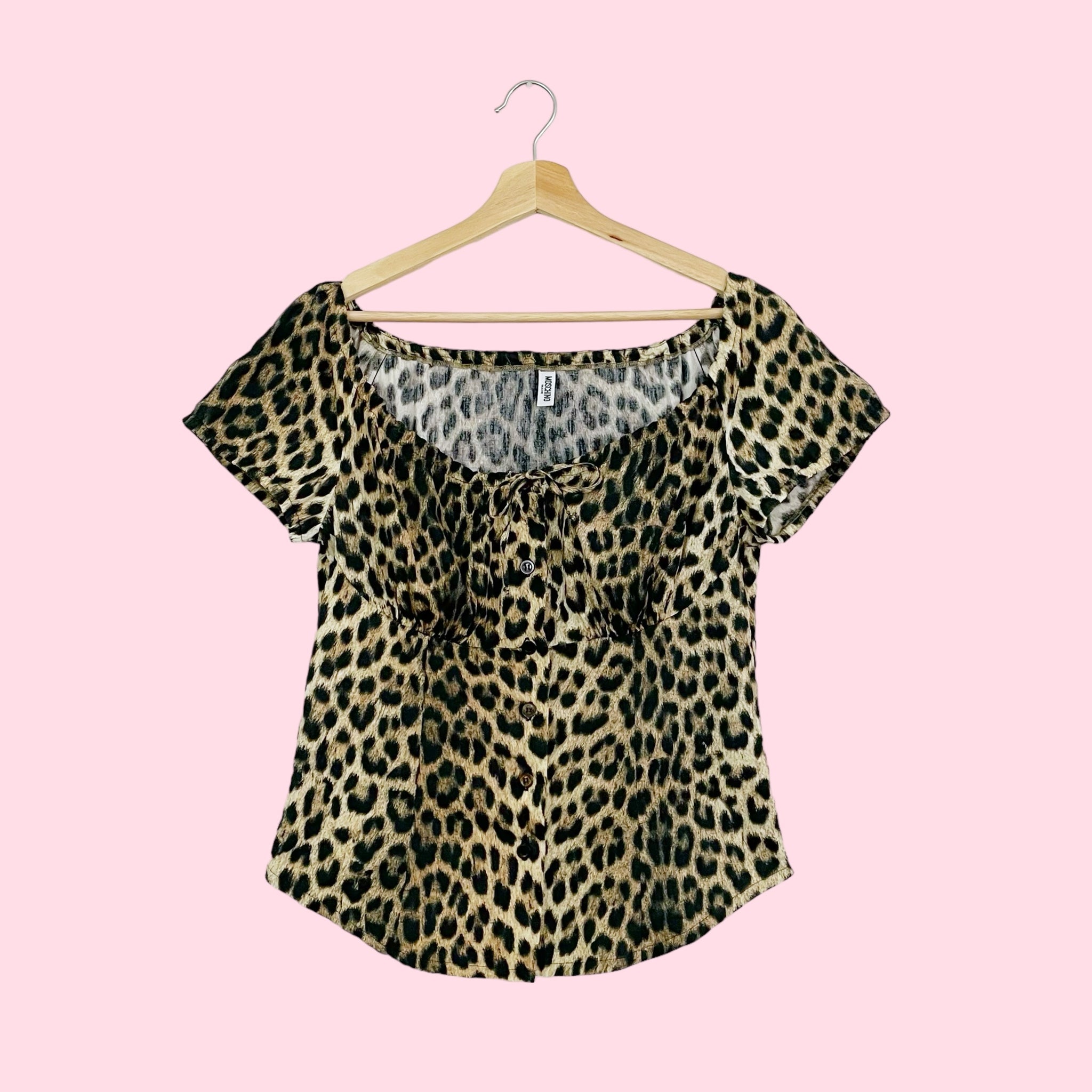 MOSCHINO MARE LEOPARD TOP (M/L)