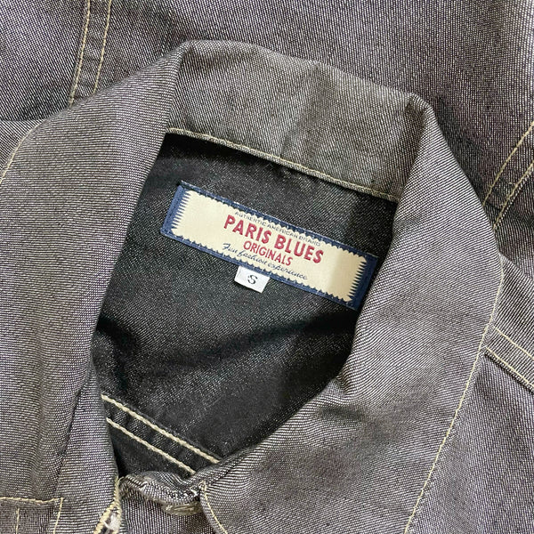 PARIS BLUES METALLIC BLUE DENIM JACKET (S)