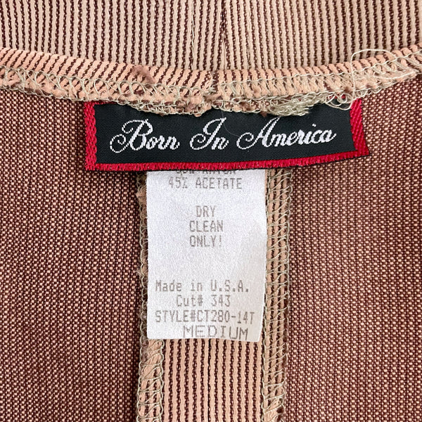 BROWN STRIPED VEST (S)