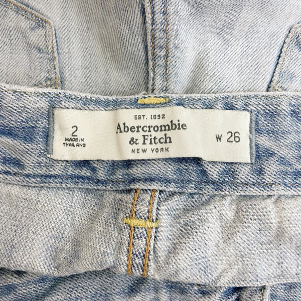 ABERCROMBIE DENIM MICRO MINI SHORTS (2)