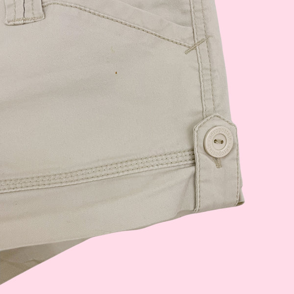 Y2K KHAKI MICRO MINI SHORTS (0)