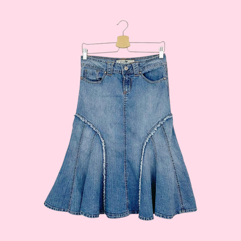 Y2K JOLT DENIM PANELED MIDI SKIRT (3)