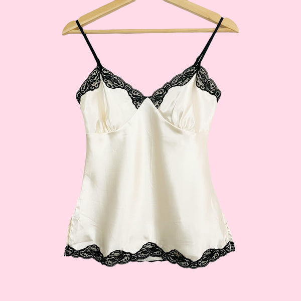CREAM + BLACK SLIP TANK (S)