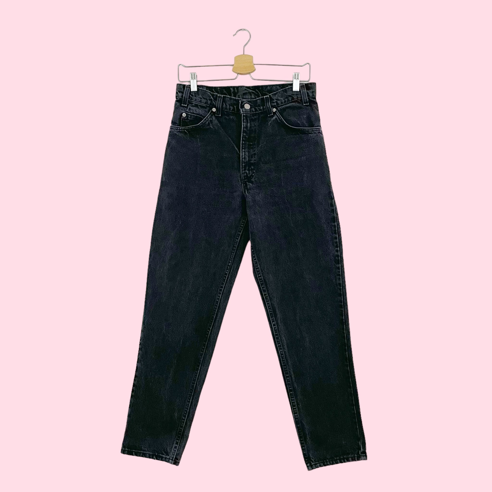 VINTAGE LEVI'S 550 BLACK JEANS (30)