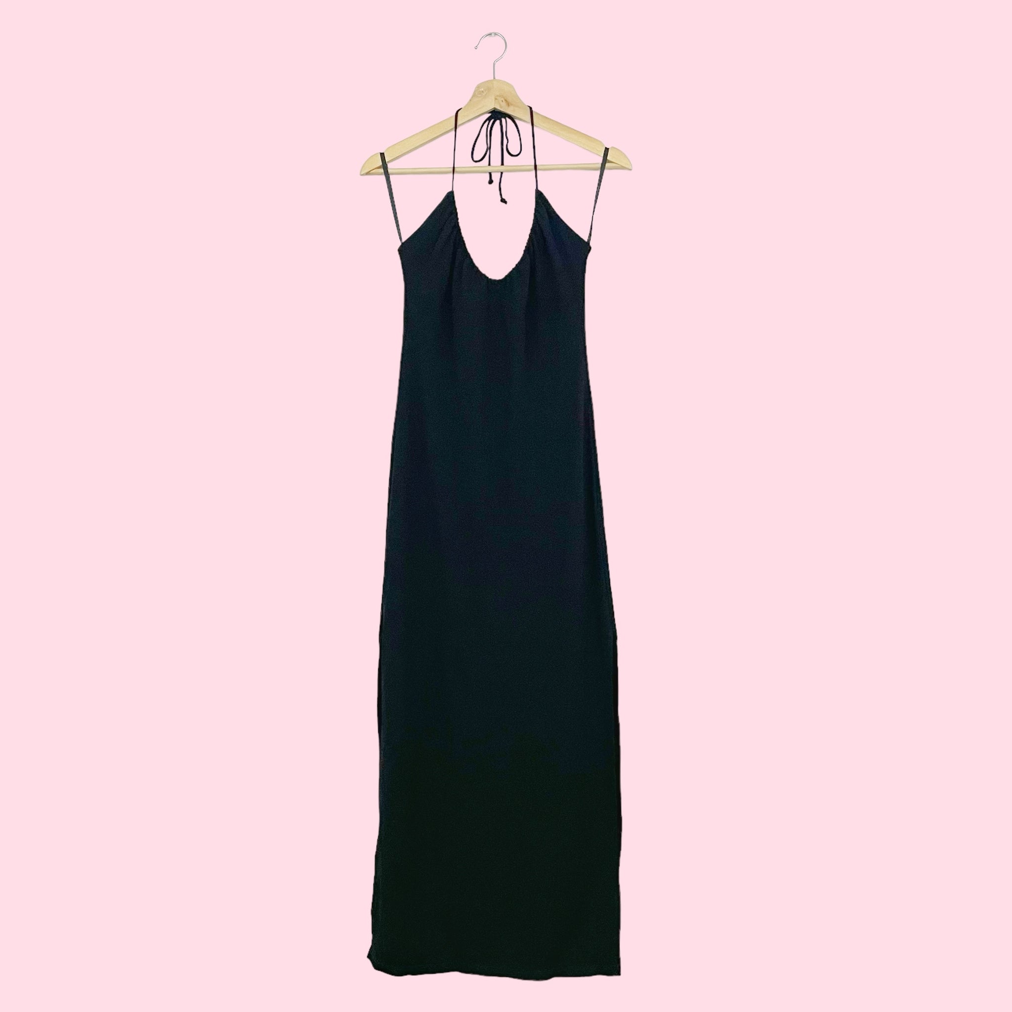 BEBE BLACK MILKMAID MAXI DRESS (M)