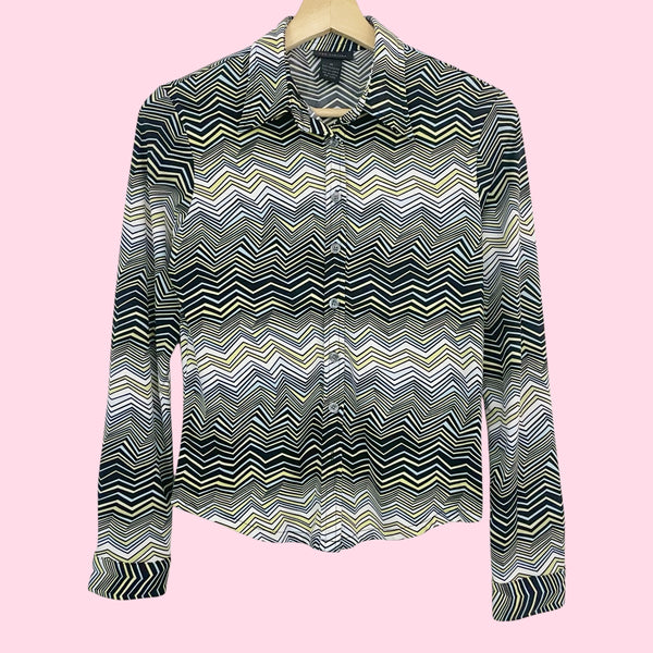 ZIG ZAG PRINT BLOUSE (S)