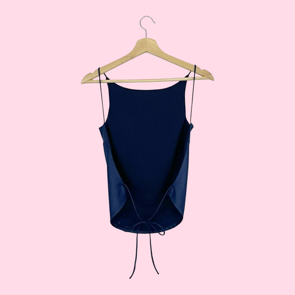 NAVY BLUE BACKLESS TANK (S/M)