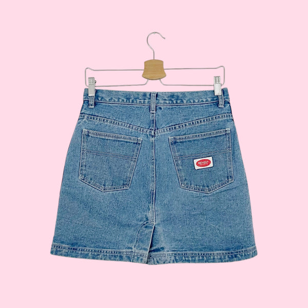 REVOLT STRIPED DENIM SKIRT (29)