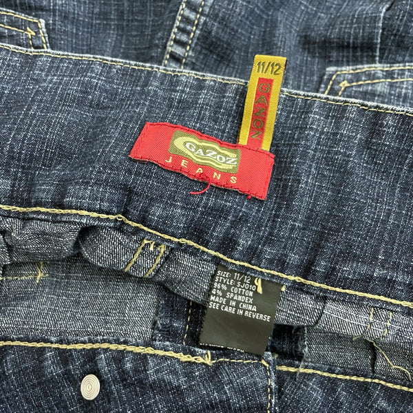 DARK DENIM PLEATED MINI SKIRT (11/12)