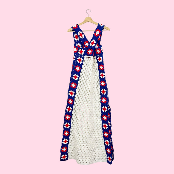GRANNY BLANKET MAXI DRESS (S/M)