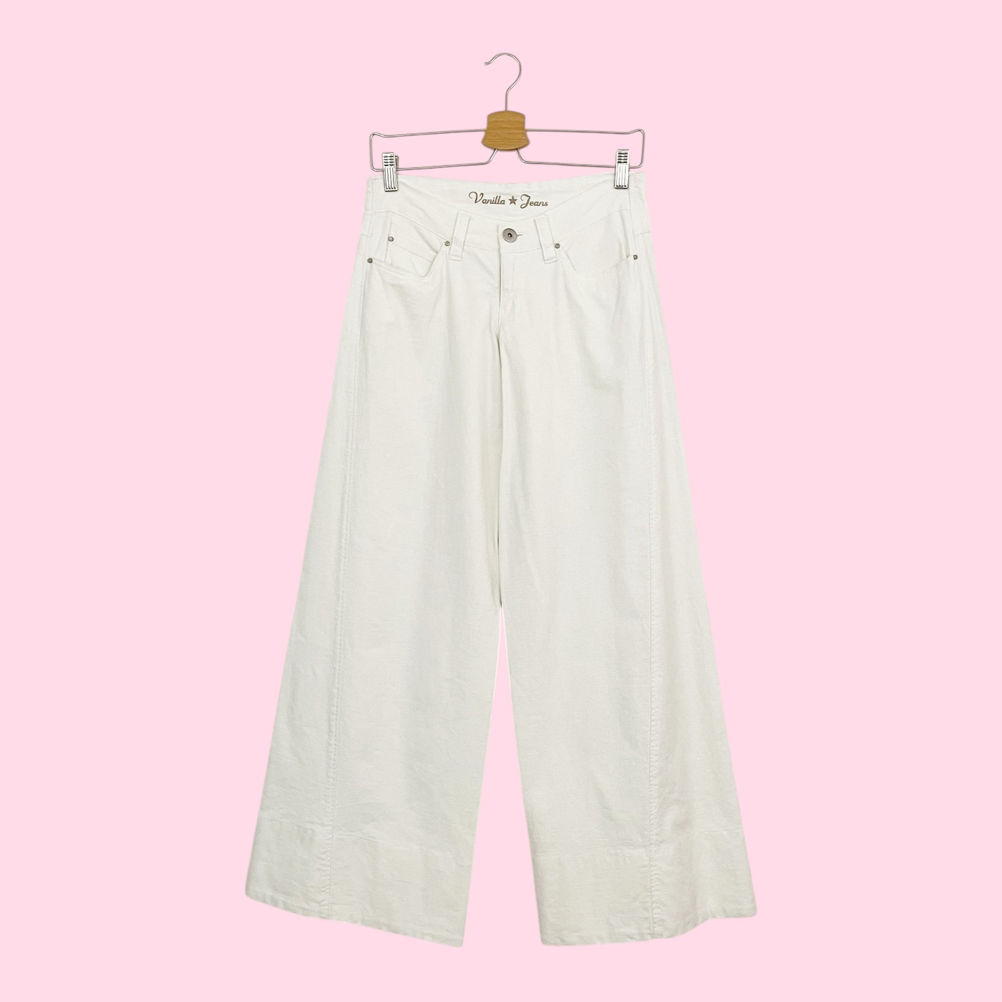 Y2K LOW RISE WHITE WIDE LEG PANTS (5)
