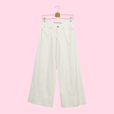 Y2K LOW RISE WHITE WIDE LEG PANTS (5)