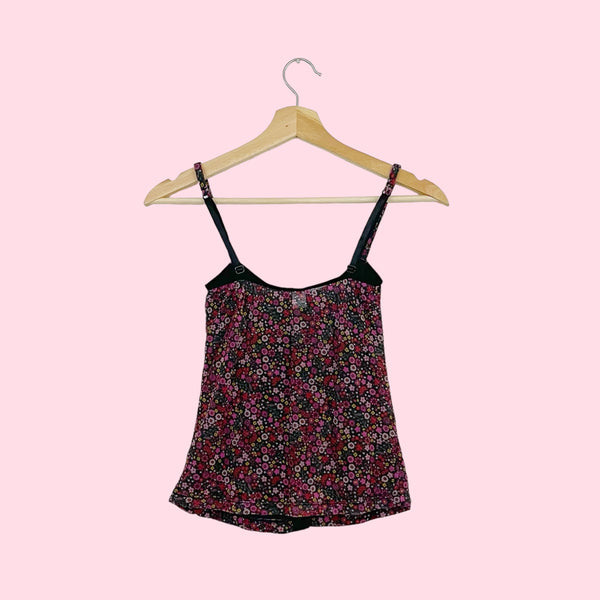 FLORAL MESH TANK TOP (S/M)