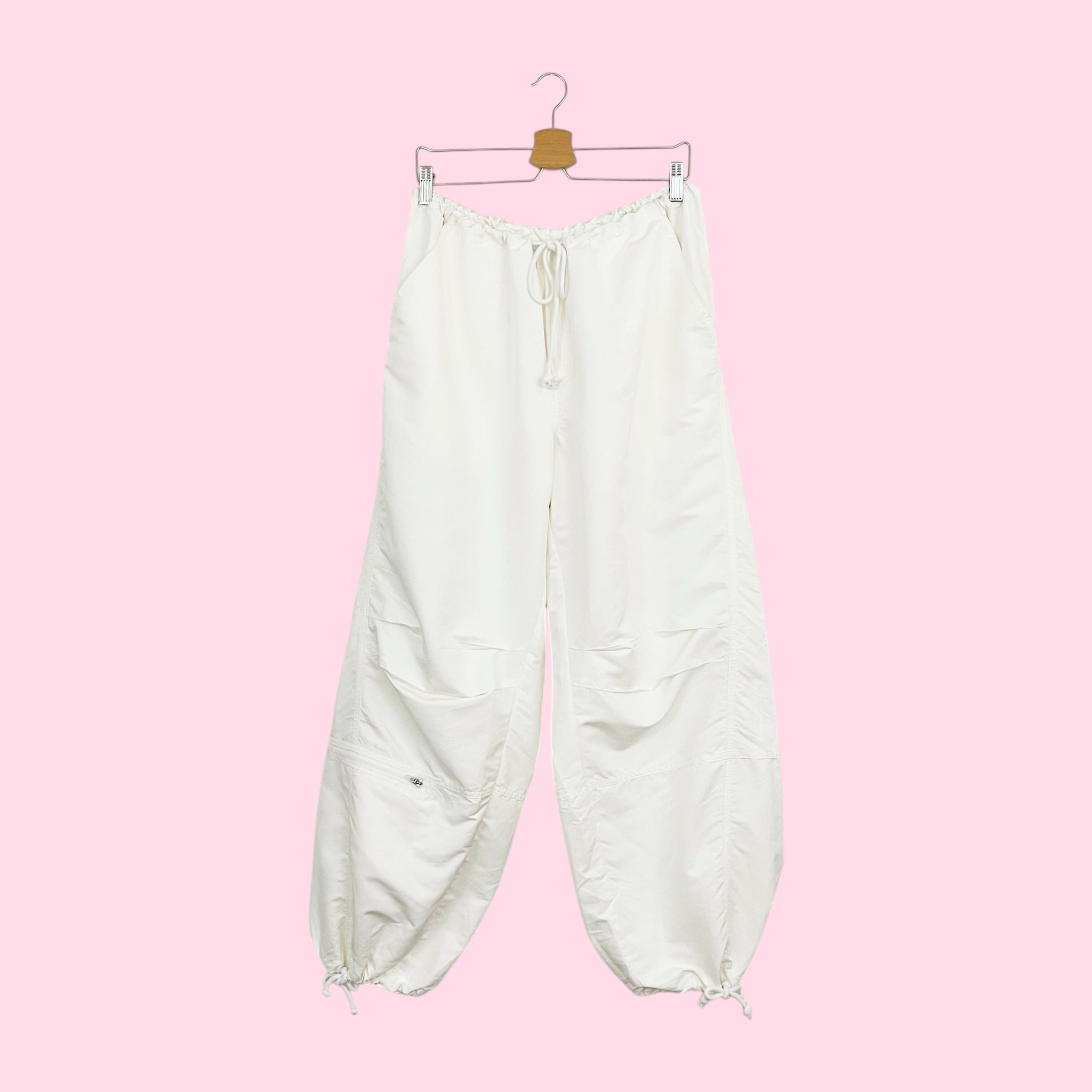 FP MOVEMENT WHITE PARACHUTE PANTS (L)
