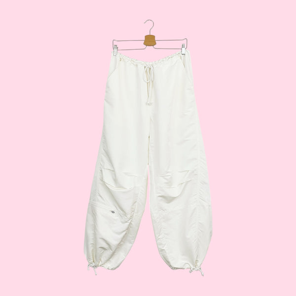 FP MOVEMENT WHITE PARACHUTE PANTS (L)