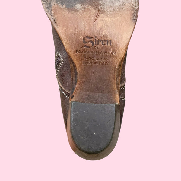 SIREN BY MARK NASON EMBROIDERED LEATHER BOOTS (7)