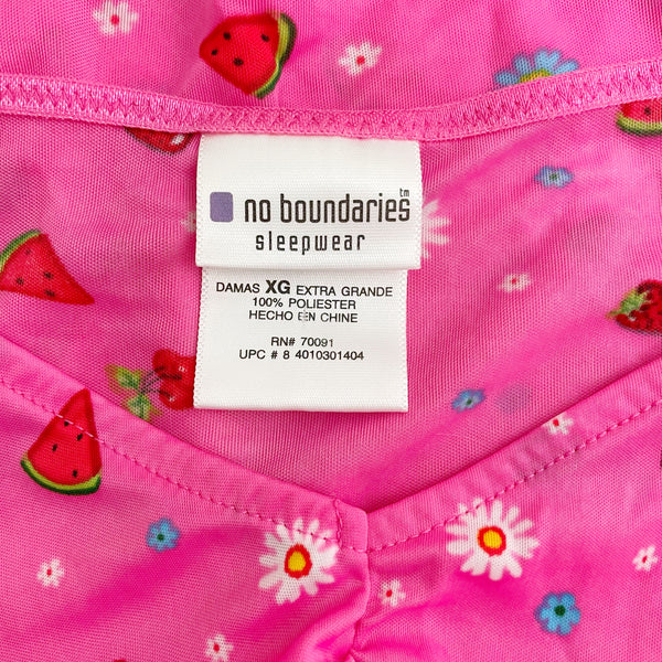 PINK FRUIT PRINT CAMI (L)