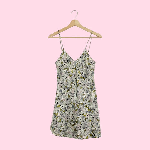 PRINTED SILK SLIP DRESS (XS/S)