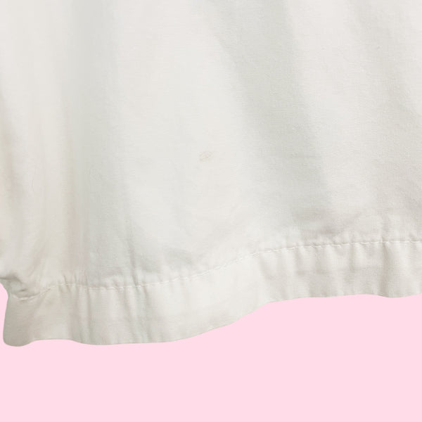 VINTAGE LEE WHITE OVERALLS (S/M)