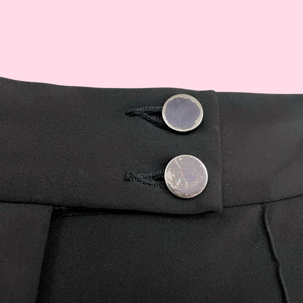 BEBE BLACK CENTER SEAM OFFICE PANTS (4)
