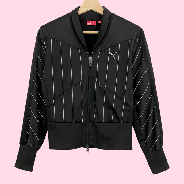 Y2K PUMA PINSTRIPE TRACK JACKET (XS)