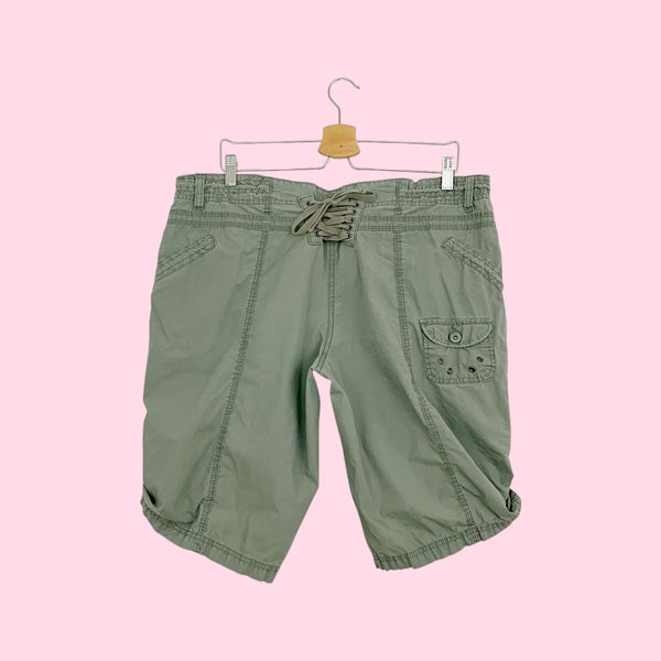 Y2K Green Utility Shorts (18)