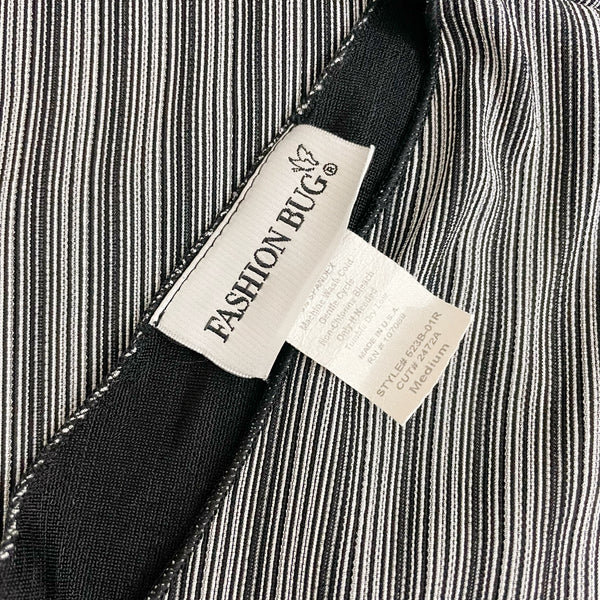 BLACK STRIPED PANELED TANK (M/L)