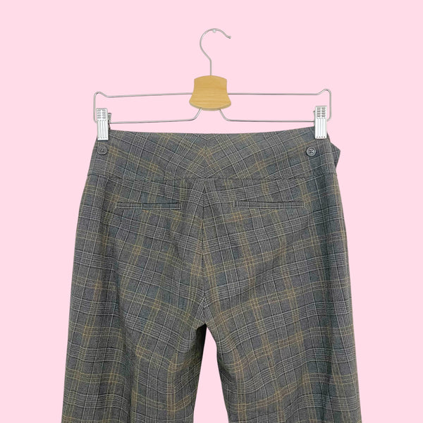 Y2K GRAY PLAID OFFICE SIREN PANTS (2)