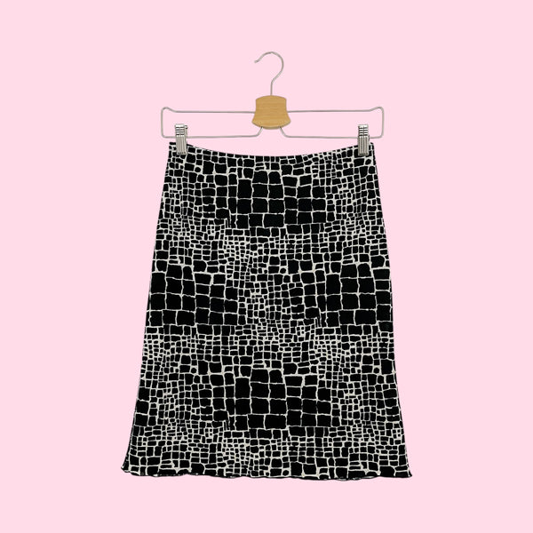 ANIMAL PRINT MIDI SKIRT (XS/S)