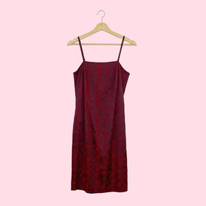 RED SNAKE PRINT MIDI DRESS (4)