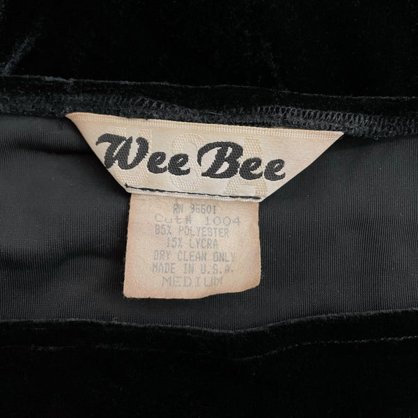 BLACK VELVET OFF THE SHOULDER TOP (M)