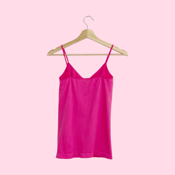 GUESS HOT PINK RHINESTONE TANK (S/M)