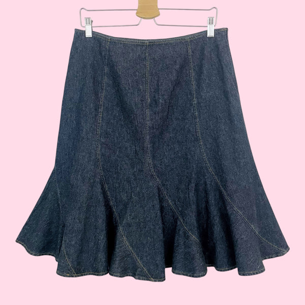 DARK DENIM PANELED MIDI SKIRT (10)