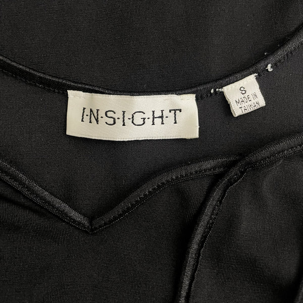 BLACK STRETCH CORSET STYLE TANK (S/M)