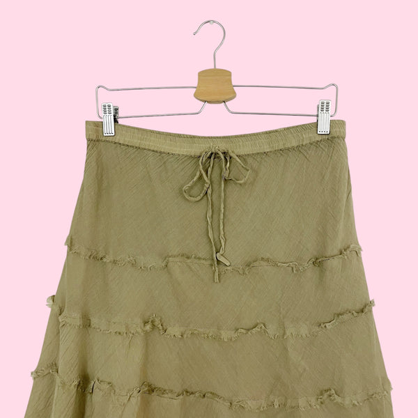 TIERED MAXI SKIRT (XL)