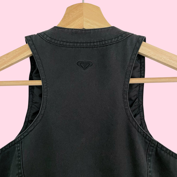 ROXY BLACK COTTON VEST (L)