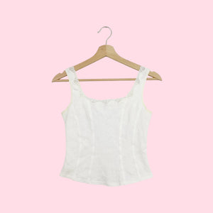 ARIANNE FLORAL COTTON TANK TOP (S)