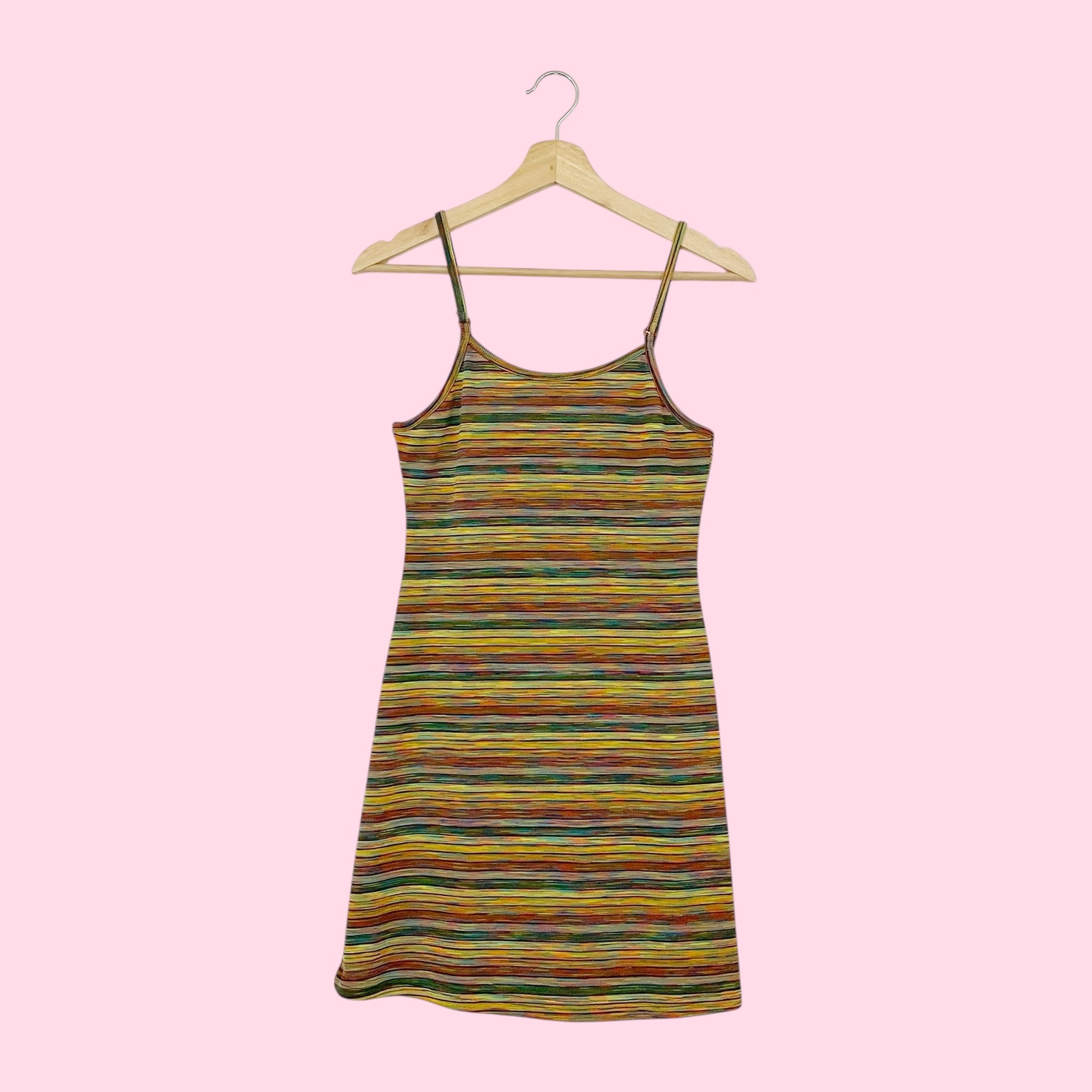 90S SPACE DYE KNIT MINI DRESS (S/M)