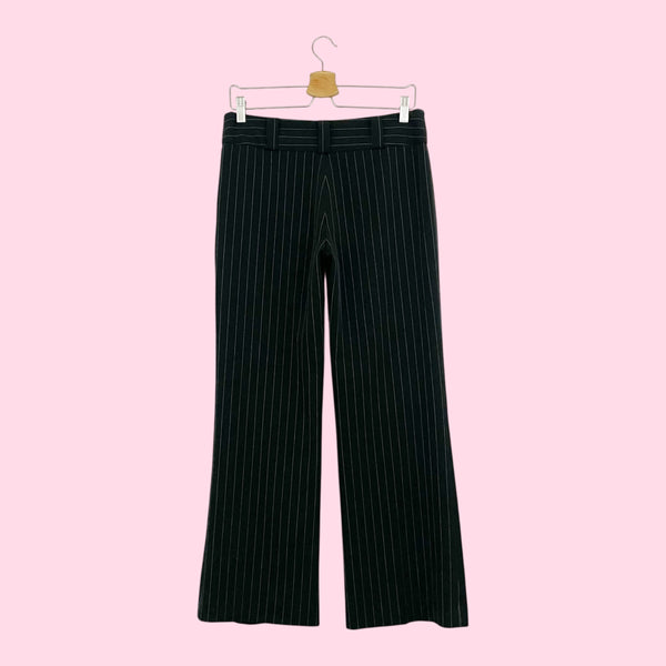 BEBE LOW RISE PINSTRIPE OFFICE PANTS (10)
