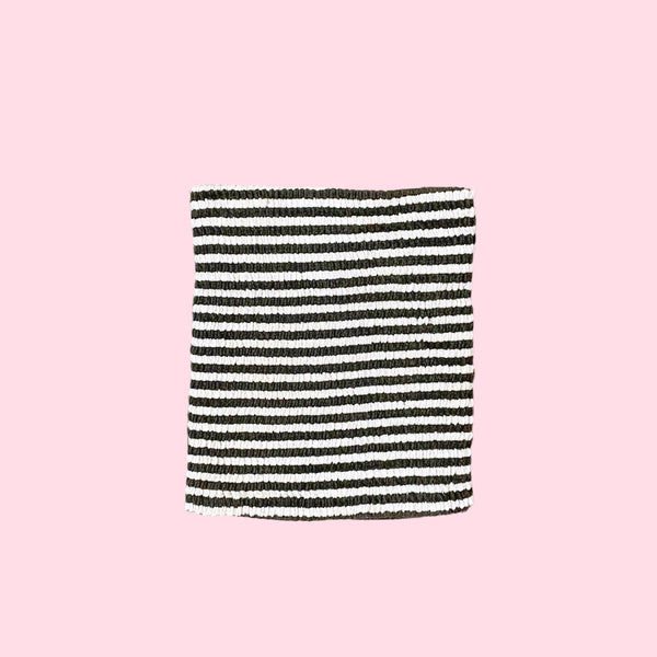 STRIPED TEXTURED TUBE TOP (S-L)